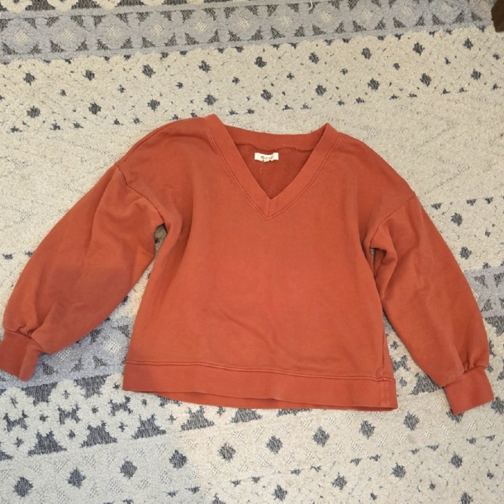 Madewell V-neck Sweatshirt